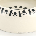 Bol d'alimentation du logo Custom Logo en céramique pour chiens